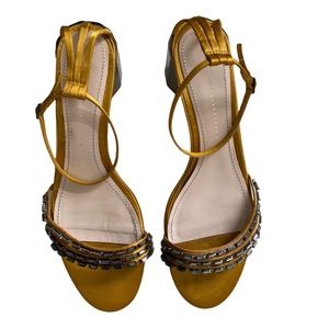 Zara Geometric Mid Heal with Rhinestones | Size: 40